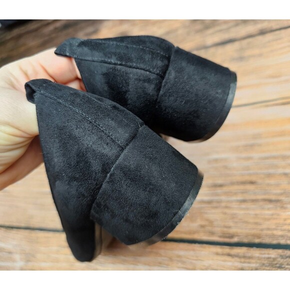Call It Spring Womens 8 Black Faux Suede Pumps Heels - Picture 6 of 11